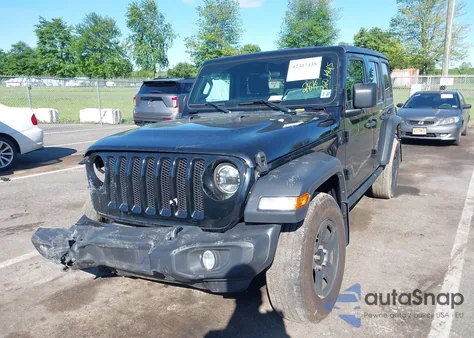 2022 Jeep Wrangler Unlimited Sport 4X4 z USA, uszkodzony, nr VIN 1C4HJXDN4NW255589